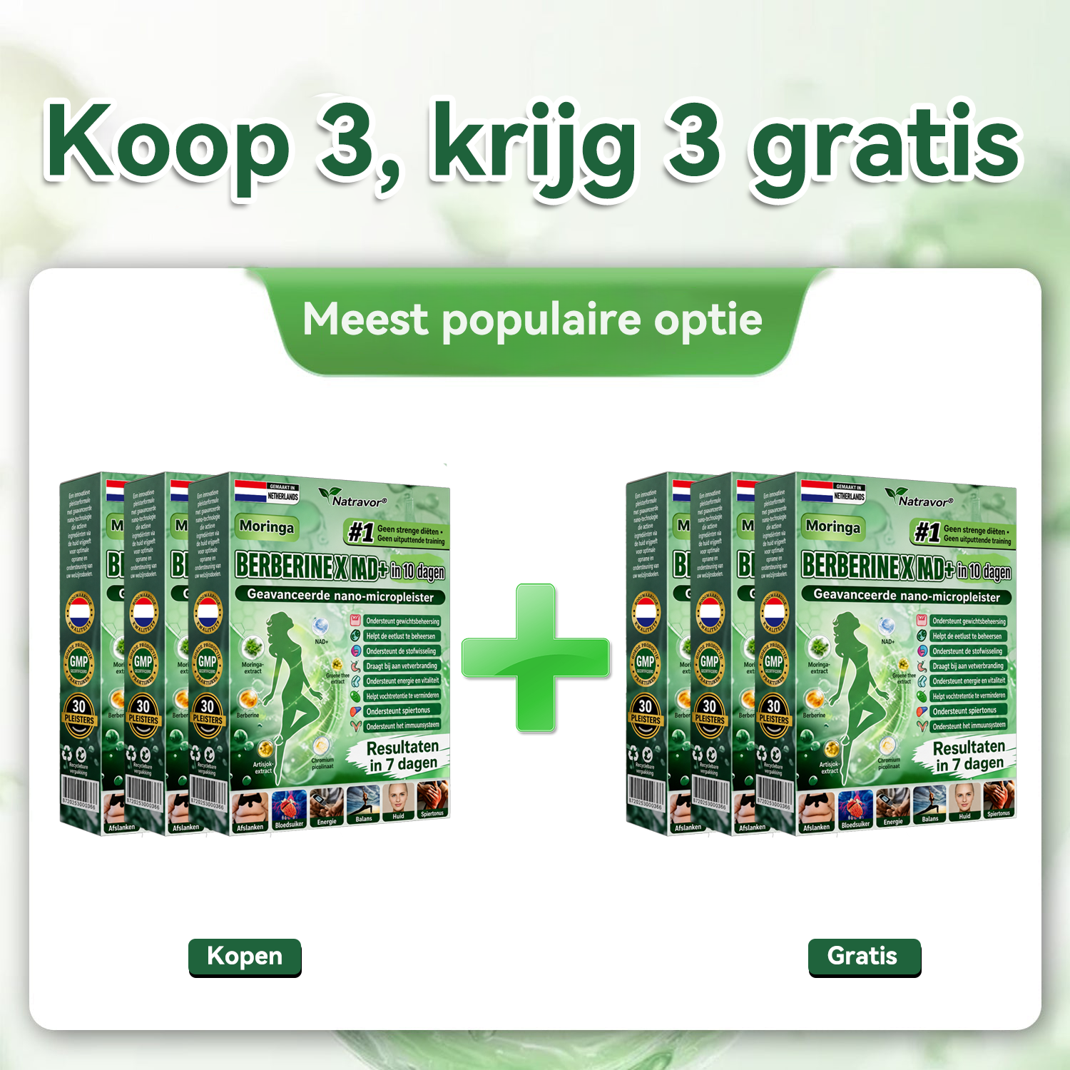 🔥 Koop 3 Krijg 3 Gratis - Verlies tot 70 lbs
